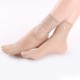 Women Summer Ultra Thin Elastic Breathable Middle Tube Socks Fashion Sequins Sock