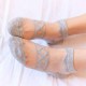 Women Summer Ultra-Thin Mesh Breathable Lace Low Cut Sock Crystal Boat Socks