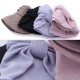 Women Summer Vintage Polyester UV Protection Bucket Cap Outdoor Large Brim Sun Fisherman Hat