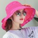 Women Summer Wide Birm Bucket Beach Cap Outdoor Sun Protection Patchwork Fishing Hat