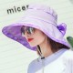 Women Summer Wide Birm Bucket Beach Cap Outdoor Sun Protection Patchwork Fishing Hat