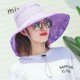 Women Summer Wide Birm Bucket Beach Cap Outdoor Sun Protection Patchwork Fishing Hat