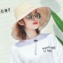 Women Summer Wide Birm Bucket Beach Cap Outdoor Sun Protection Patchwork Fishing Hat