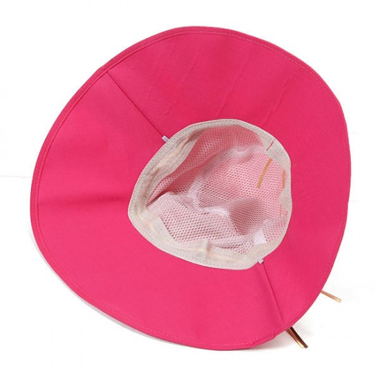 Women Summer Wide Birm Sun Hat Casual Outdoor Beach Foldable Sunshade Visor Cap