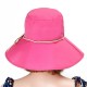 Women Summer Wide Birm Sun Hat Casual Outdoor Beach Foldable Sunshade Visor Cap