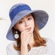 Women Summer Wide Brim Bucket Hat Foldable Outdoor Beach Sunscreen Hat