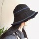 Women Summer Wide Brim Causal Basin Cap Folk-Custom Tassel Fashion Fisherman Hat