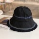 Women Summer Wide Brim Causal Basin Cap Folk-Custom Tassel Fashion Fisherman Hat