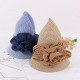 Women Summer Wide Brim Floppy Sun Straw Hat Casual Beach Sunshade Bucket Hat