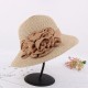 Women Summer Wide Brim Floppy Sun Straw Hat Casual Beach Sunshade Bucket Hat