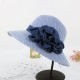 Women Summer Wide Brim Floppy Sun Straw Hat Casual Beach Sunshade Bucket Hat