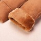 Women Thick Fur Plush Warm Gloves Solid Outdoor Elegant Mittens