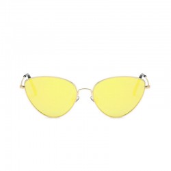 Women Thin Metal Frame Heart-Shaped Sunglasses Casual Outdoor Anti-UV400 Sunglasses