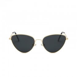 Women Thin Metal Frame Heart-Shaped Sunglasses Casual Outdoor Anti-UV400 Sunglasses