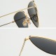 Women Thin Metal Frame Heart-Shaped Sunglasses Casual Outdoor Anti-UV400 Sunglasses