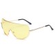 Women UV400 Sunglasses Oversized Colorful Lens Metal Frame Sunglasses