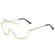 Women UV400 Sunglasses Oversized Colorful Lens Metal Frame Sunglasses