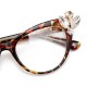 Women Ultra-Light Cat Eye Frame Computer Optical Glasses with Rhinestone