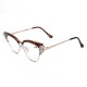 Women Ultra-Light Cat Eye Frame Computer Reading Glasses with Rhinestone