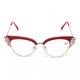 Women Ultra-Light Cat Eye Frame Computer Reading Glasses with Rhinestone