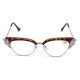 Women Ultra-Light Cat Eye Frame Computer Reading Glasses with Rhinestone