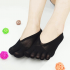 Women Ultra Thin Mesh Hole Five Toe Sock Solid Color Anti Skid Invisibility Boat Socks