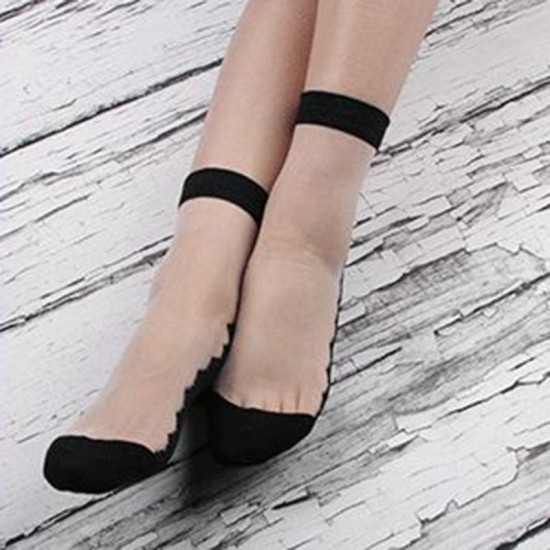 Women Ultrathin Breathable Cotton Lace Low Cut Non Slip Sock High Sesilience