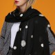 Women Unique Chiffon Printting Scarves Fashion Summer Outdoor Wave Point Shawl Scarf