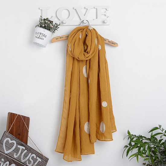 Women Unique Chiffon Printting Scarves Fashion Summer Outdoor Wave Point Shawl Scarf