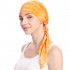 Women Unique Muslim Bandaged Turban Hat Outdoor Double-Sided Print Headscarf Cap