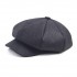 Women Unisex Cortical Cracked Pattern Octagonal Cap Casual Painter Newsboy Beret Caps