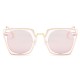 Women Unisex UV400 Cat Eye Sun Glassess Large Metal Frame Outdooors Sunscreen Glasses