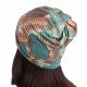 Women Vintage Bohemia Style Turban Hat Multifunctional Good Elastic Ponytail Beanie Caps