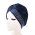 Women Vintage Chemotherapy Flannel Turban Hat Casual Winter Muslim Beanie Cap