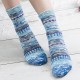 Women Vintage Cotton Middle Tube Socks Casual Knit Socks Winter Warm Socks