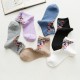 Women Vintage Floral Cotton Breathable Sweat Tube Socks Deodorization Crew Sock