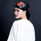 Women Vintage Floral Peony Embroidered Beanie Caps Fashion Classic Outdoor Turban Hat