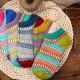 Women Vintage Folk-Custom Cotton Ankle Socks Casual Breathable Low Socks