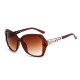 Women Vintage Large Frame Sun Glassess Summer Outdooors Anti-UV Eyeglassees