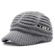 Women Vintage Multifunctional Ponytail Knit Beanie Hat Outdoor Windproof Messy Bun Ski Skullcap