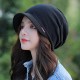 Women Vintage Print Short Brimmed Beret Hat Winter Cotton Earmuffs Turban Caps