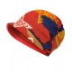 Women Vintage Print Short Brimmed Beret Hat Winter Cotton Earmuffs Turban Caps