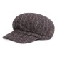 Women Vintage Winter Stripe Cotton Flat Hat Outdoor Casual Warm Beret Hats