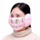 Women Warm Cotton Plus Velvet Face Mask with Earmuffs Ear Protection Cycling Windproof Anti Dust Mas