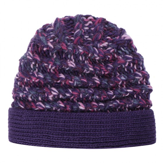 Women Warm Fleece Lining Hand-Knitted Hat Woollen Beanie Ladies Moms Cap