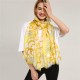 Women Warm Flower Pattern Ethnic Scarf Cotton Painting Spring Shawl Scarves