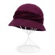 Women Warm Fur Fedora Hat Vintage Floppy Bucket Cap