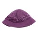 Women Warm Fur Fedora Hat Vintage Floppy Bucket Cap