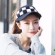 Women Warm Grid Knitted Ponytail Hat Outdoor Riding Sport Golf Knit Hat Baseball Cap