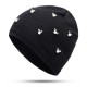 Women Warm Pearl Deco Knitted Hat Knit Beanie Cap